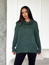 Туніка з люрексовим напиленням 230222-3 Зелений