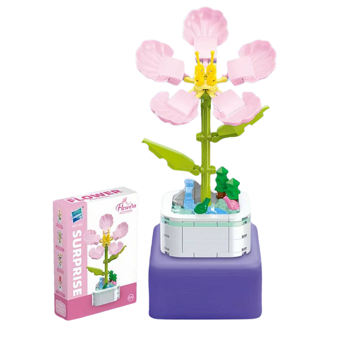 3D конструктор «Півонія» 172 деталей 16 см