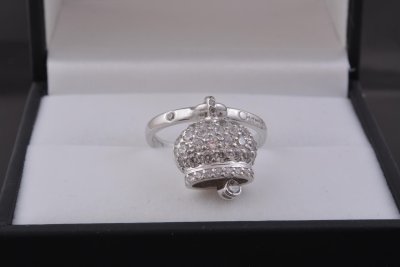 Каблучка з дзвіночком у стилі Chantecler, срібло - Фото9 Каблучка з дзвіночком у стилі Chantecler, срібло