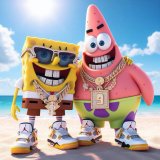 Губка боб и Патрик 30х40 оптом, фото 6733