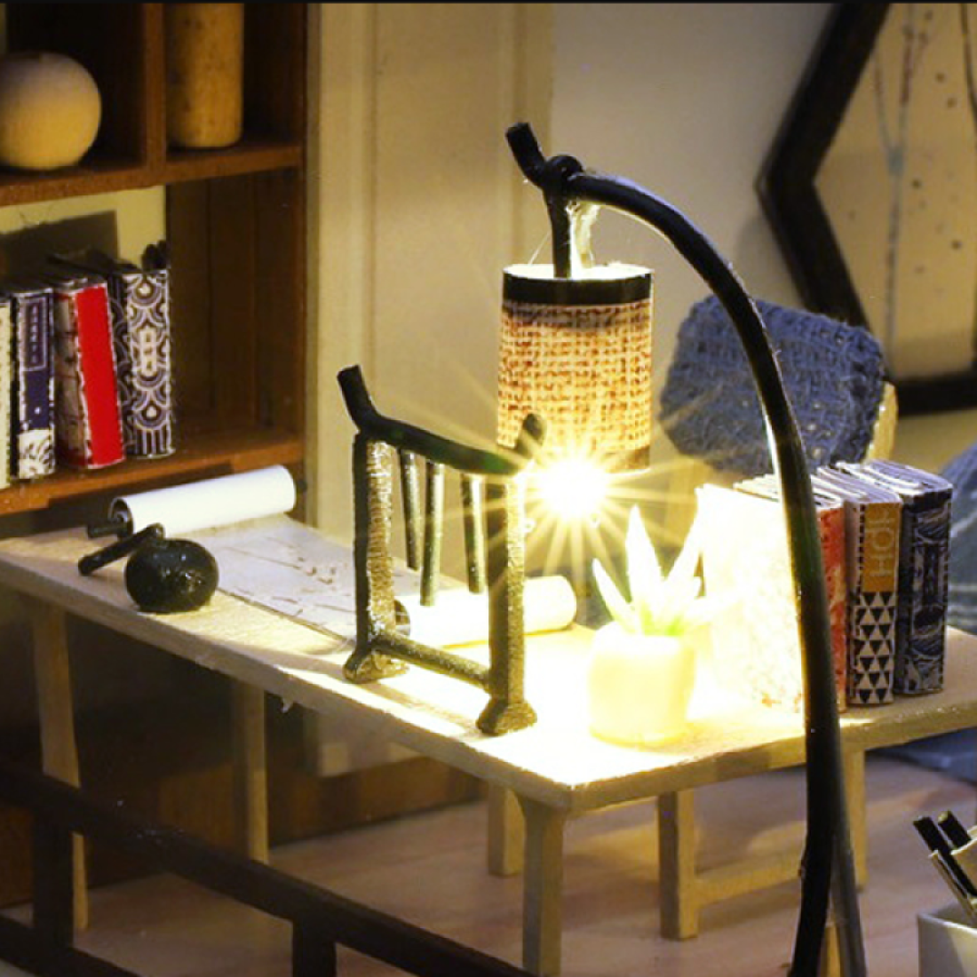 3D Румбокс Вілла в японському стилі DIY Dollhouse + пилозахисний купол