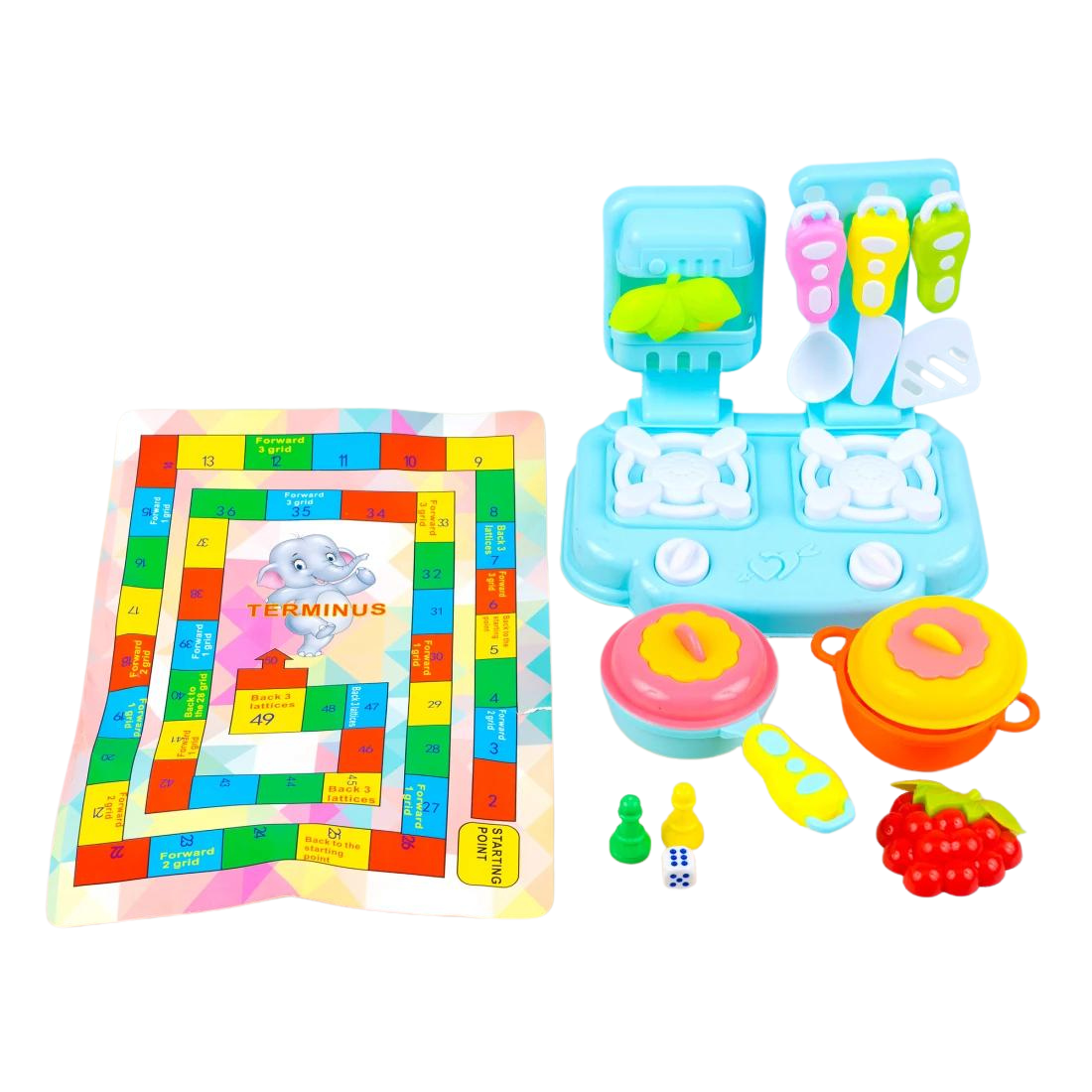 Пластикова гра дитяча Кухня синя 30 см