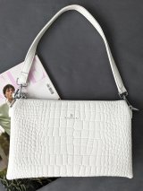 Ефектна жіноча сумка croco текстура INNOE 3528314-1 Білий - Innoe
