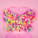 Набір намистин для плетіння браслетів Метелик 18 см