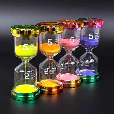 Пісочний годинник Конус райдужний 5 хв - Купити