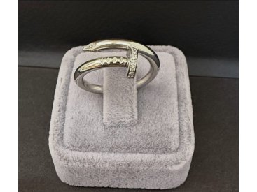 Каблучка "Цвях" у стилі Cartier з діамантами - Фото Каблучка "Цвях" у стилі Cartier з діамантами - Купити