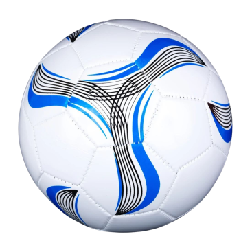 М'яч футбольний біло-синій 68 см - Купити