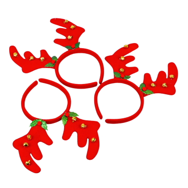 Обруч оленячі ріжки з дзвіночком 24 см - Купити