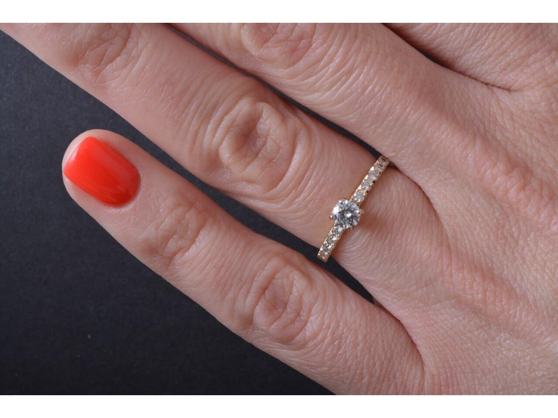 Каблучка із діамантами на заручини - Фото4 Каблучка із діамантами на заручини