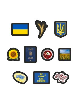 Набір змінних патчів-стікерів на липучці Ukraine (Україна) від Family story - Купити