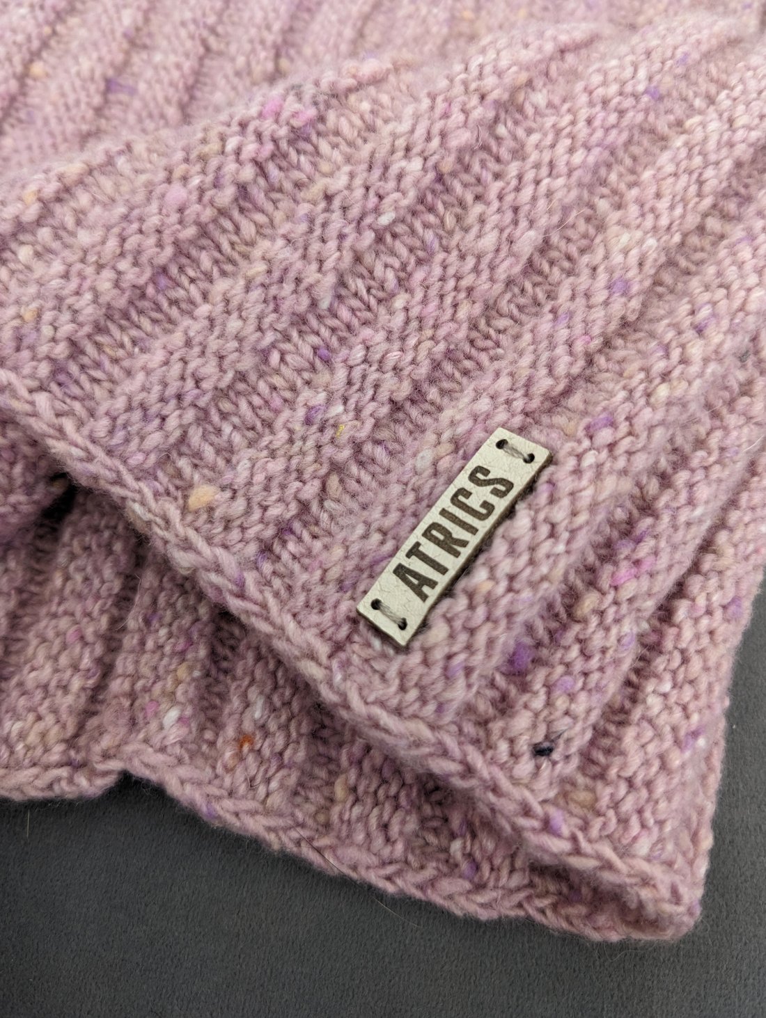 Молодіжний модний в’язаний бафф INNOE 950642-1 Рожевий