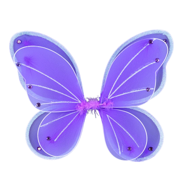 Карнавальні крила подвійні фіолетові 28*34 см - Купити