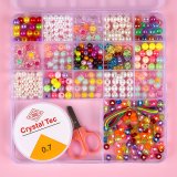 Набір бісеру для плетіння браслетів Перли 17 см