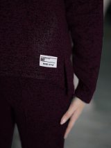 Утеплений жіночий костюм із хомутом та брюками INNOE 210366-1 Вишневий - Купити