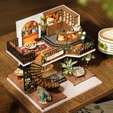 3D Румбокс «Чайний магазинчик»‎ DIY DollHouse + пилозахисний купол
