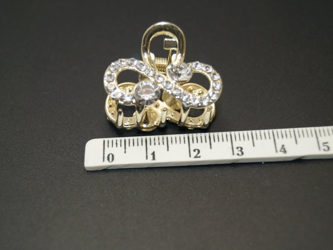 Металеві краби для волосся. &quot;ZAYA&quot; 2.7 см. - Кристалік