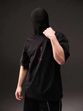 Футболка стану багатства з принтом Магніт для грошей, черного кольору копия - Купити