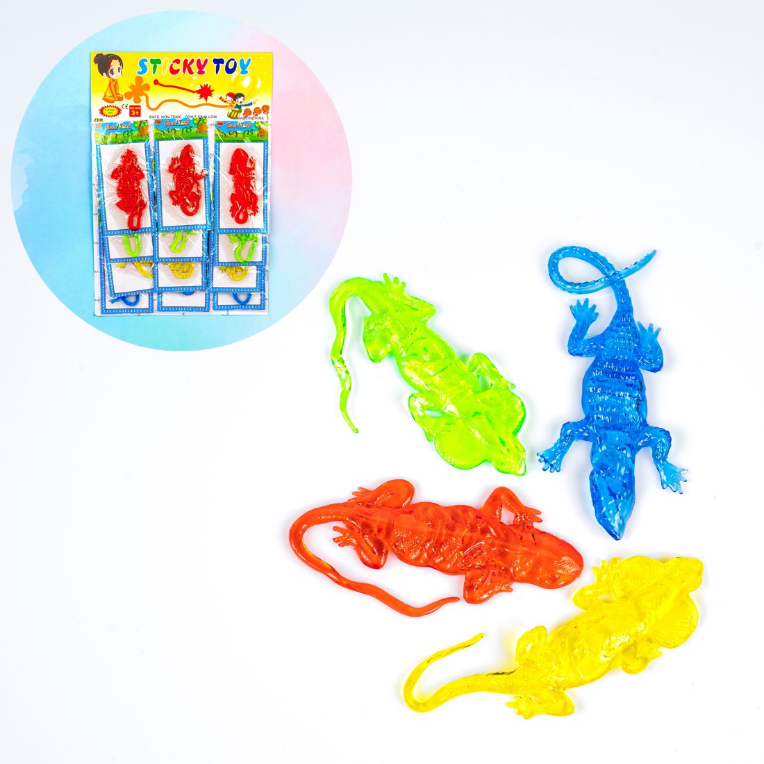 Лізун-антистрес Рептилії на палетці 20 см