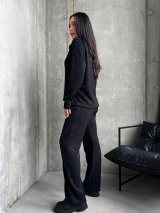 М’який жіночий костюм з ангорою INNOE 210366-2 Чорний