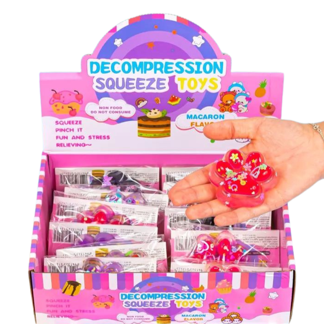 Антистрес Лапка з присипкою ромашки 7 см