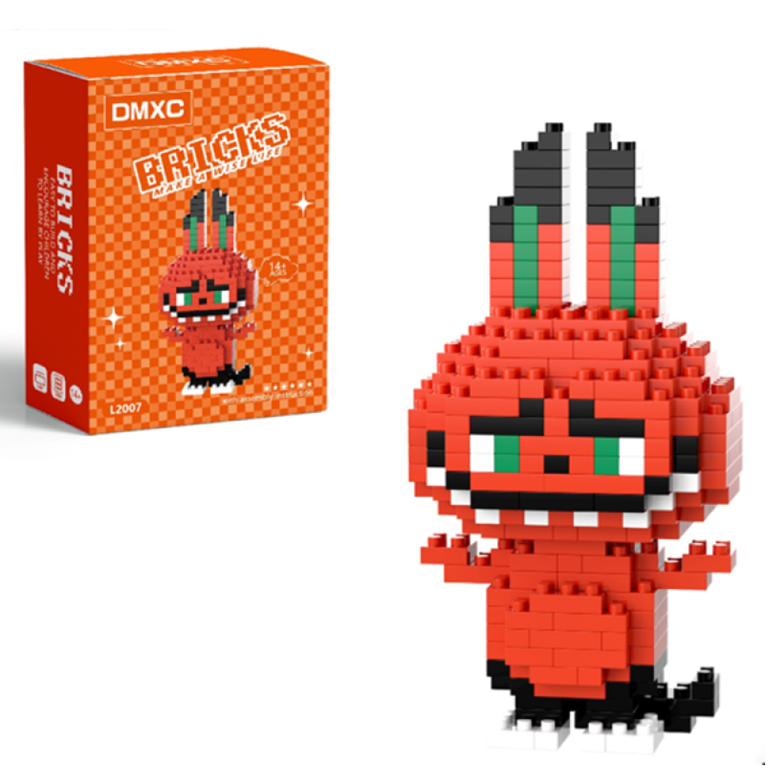 Конструктор BRICKS &quot;Лабубу&quot; Червоний