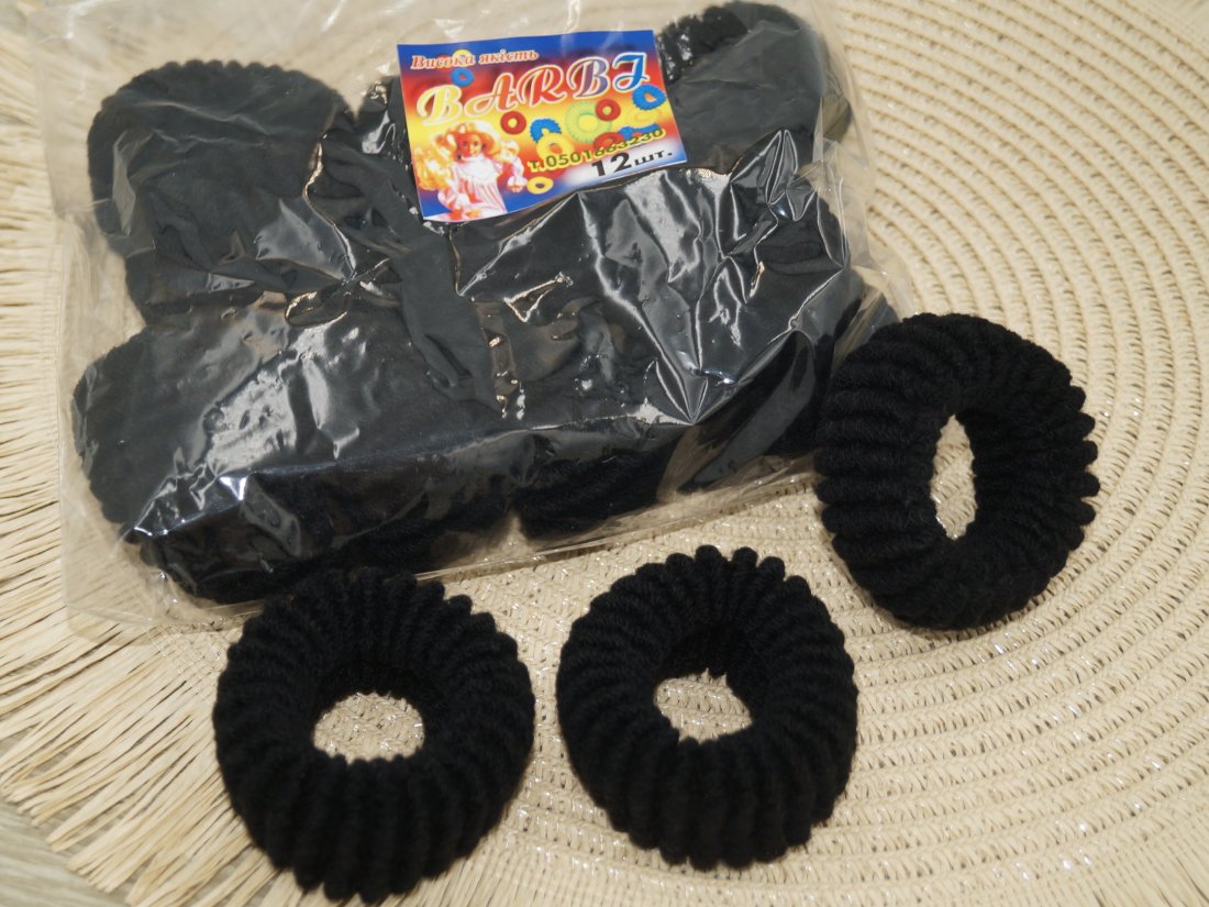 Резинки для волосся. Barbi. Велика чорна.
