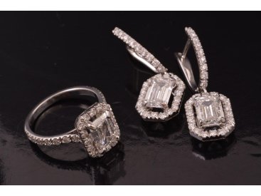 Гарнітур жіночій із діамантами - Фото Гарнітур жіночій із діамантами - Купити