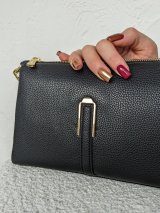 Практична та стильна жіноча сумка з якісної екошкіри INNOE 350015-1 Чорний