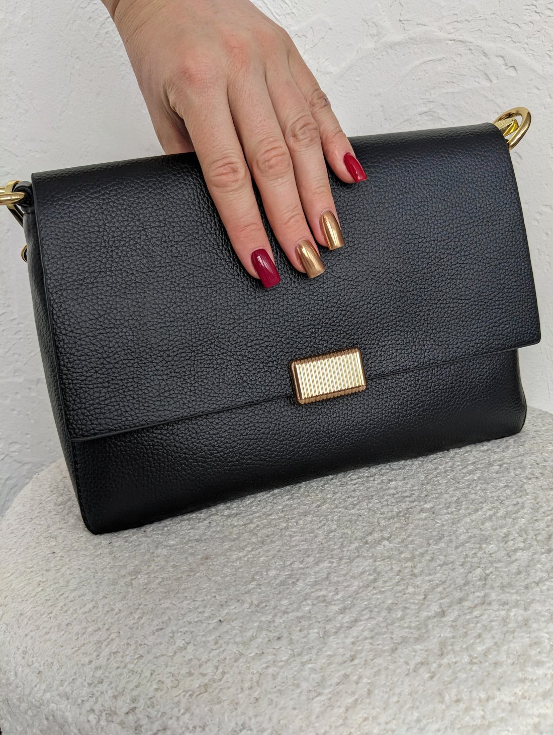 Елегантна жіноча сумка з якісної екошкіри INNOE 350015-2 Чорний