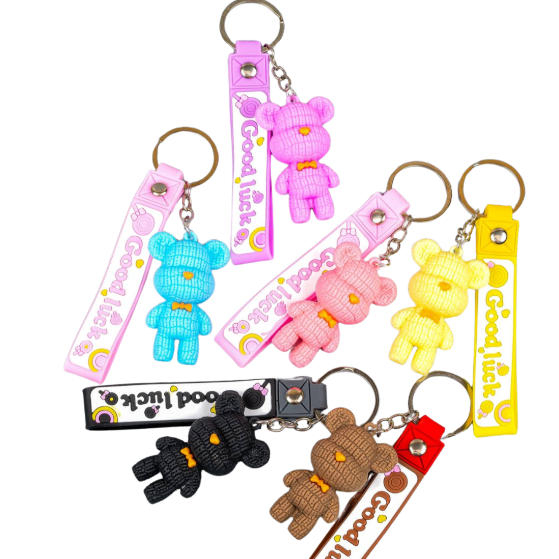 Брелоки Ведмедики з ремінцем гумові 11 см