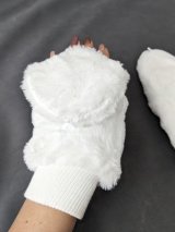 Теплые перчатки с мехом INNOE 85005-6 Белый