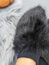 Утеплені хутряні рукавиці для зими INNOE 85005-1 Чорний - Innoe