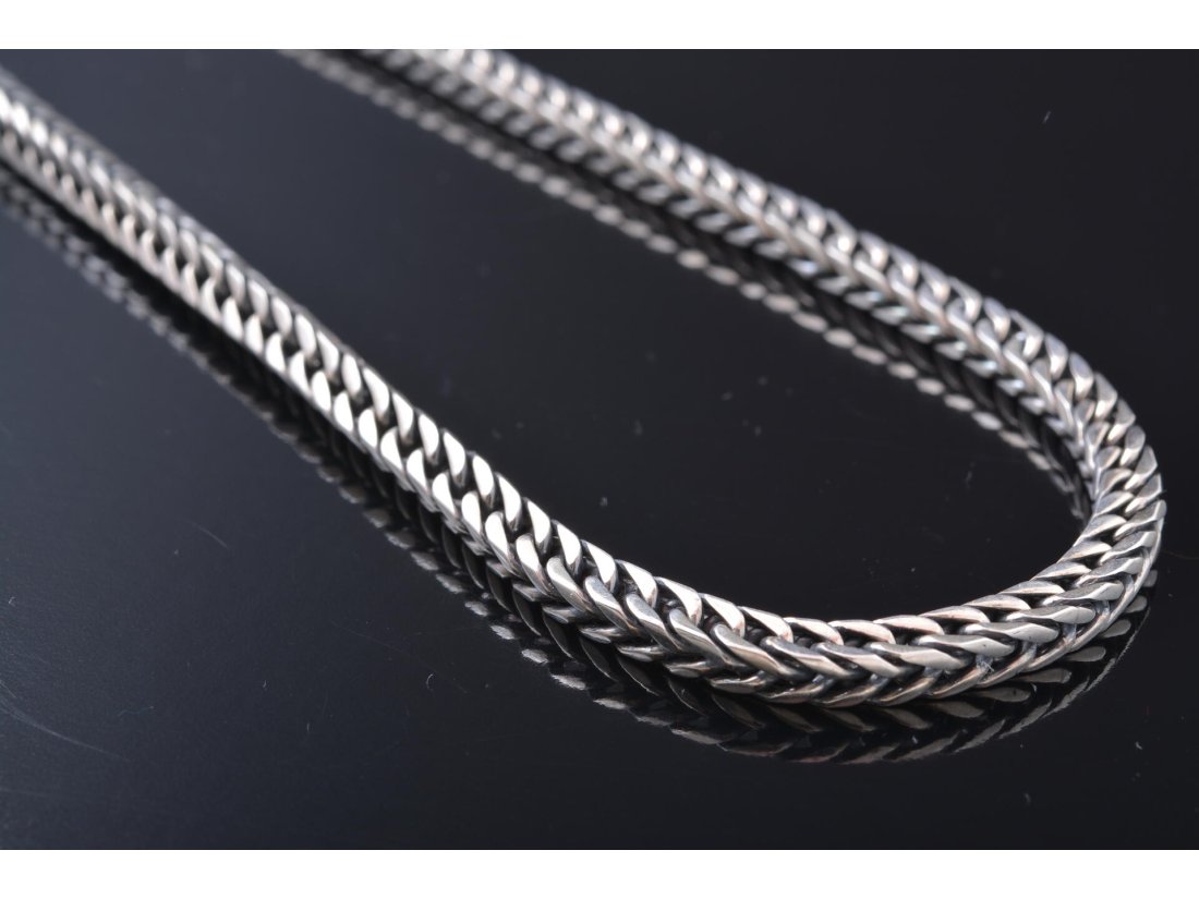 Срібний ланцюг, ручне плетіння