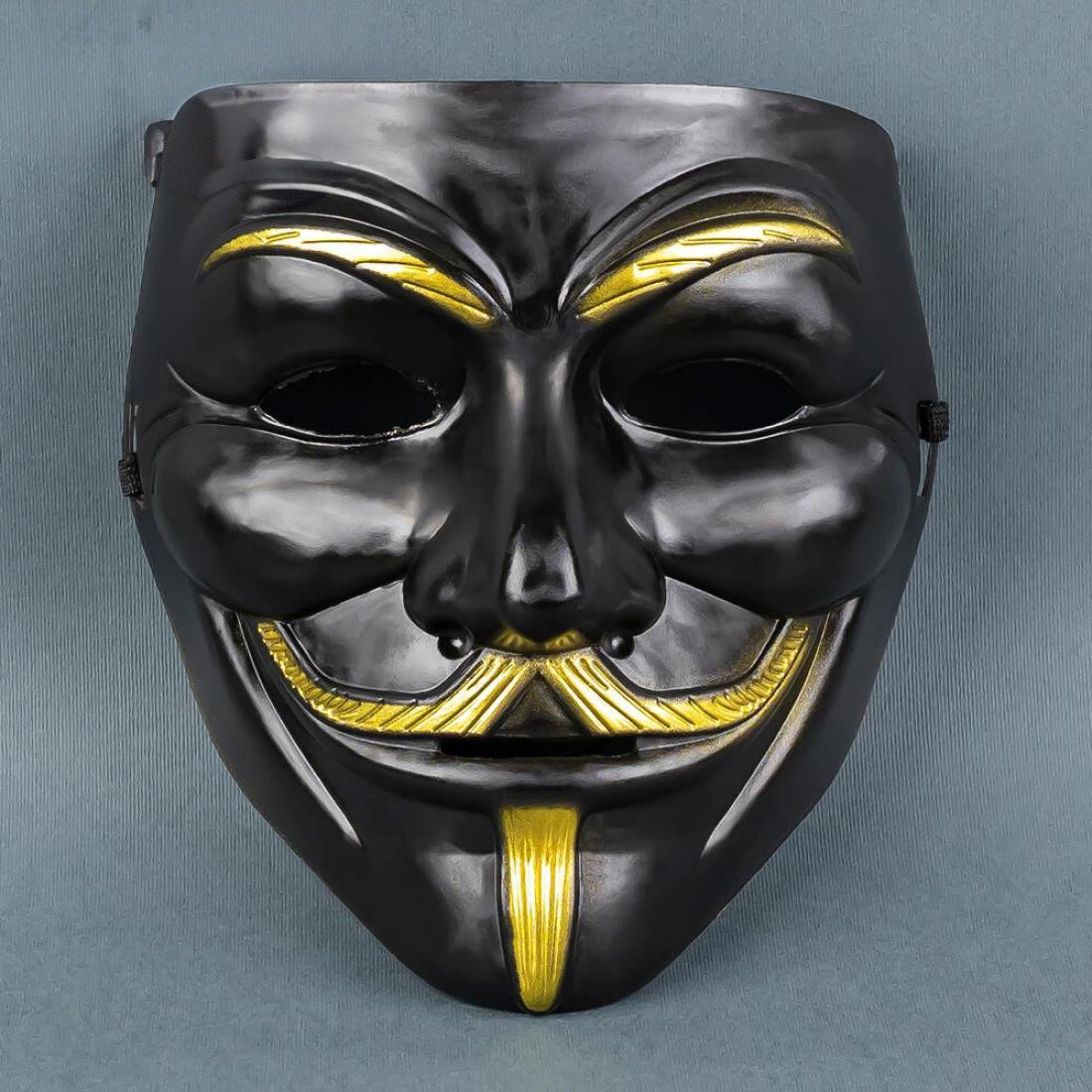 Маска Гая Фокса чорна