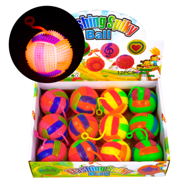 Сяюча пищалка М'ячик смужка 7,5 см - Купити