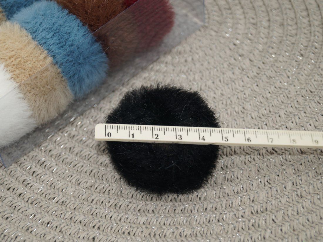 Резинки для волосся. Штучне хутро. 5 см. - Кристалік