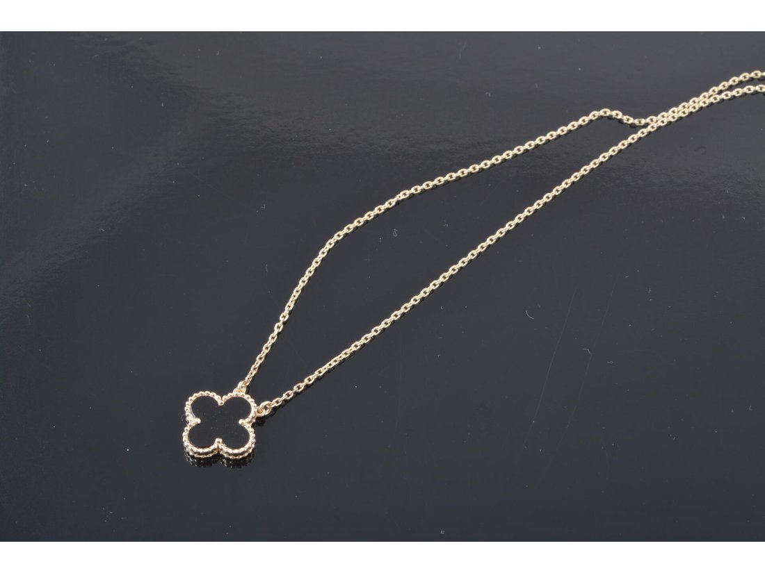 Кольє з оніксом у стилі Van Cleef - Купити