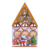 Ялинкові кульки яскравий феєрверк 5 см, 12 шт., набір