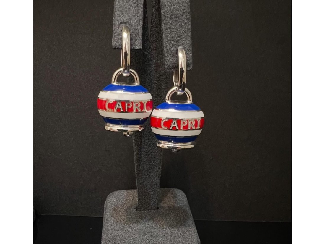 Сережки з емаллю у стилі Chantecler, срібло - Фото2 Сережки з емаллю у стилі Chantecler, срібло - Багира