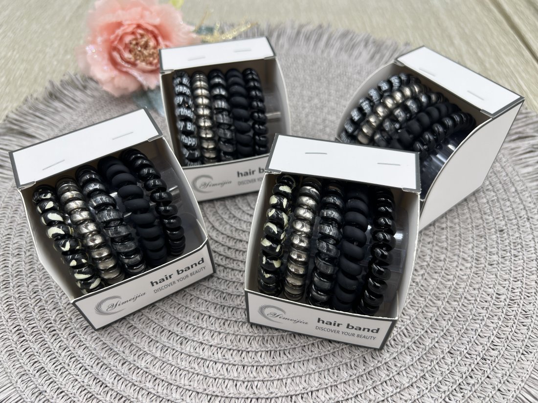 Резинки- Пружинки. набір темні. 5.5 см.