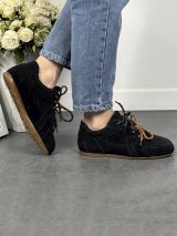 Жіночі кросівки casual з натуральної замші INNOE 777570-1 Чорний