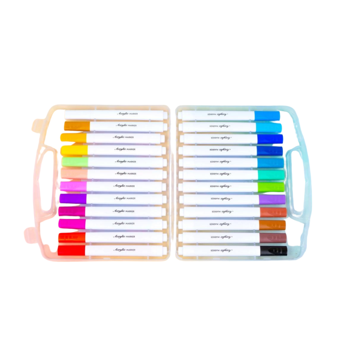 Акриловий набір маркерів для розфарбовування 24 кольори - Купити