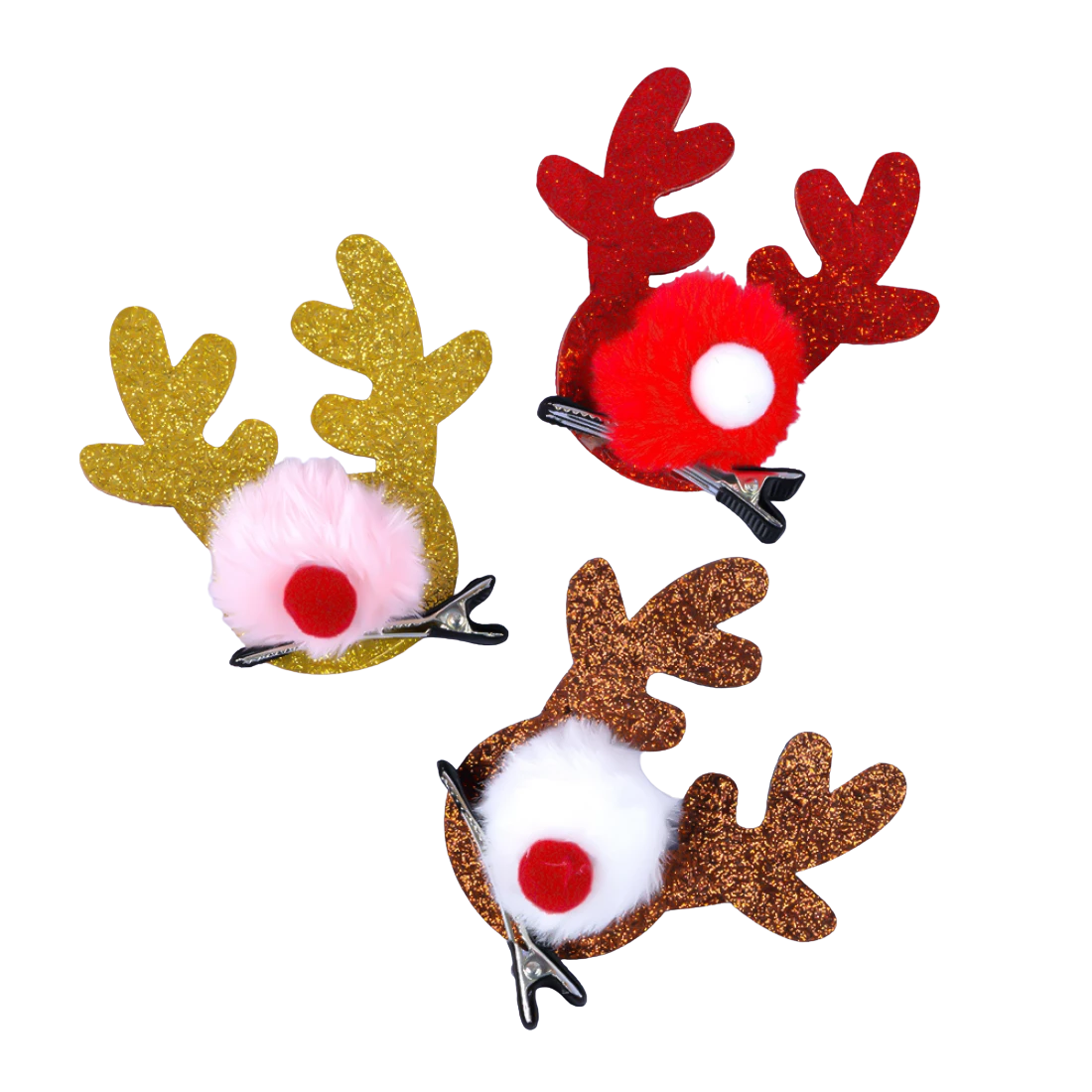 Новорічні шпильки Носик Оленя 8 см., 3 види
