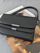 Сумка на плече з екошкіри з лаконічним дизайном INNOE 3548810-1 Чорний