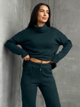 Костюм трикотаж на хутрі INNOE 210366-2 морська хвиля