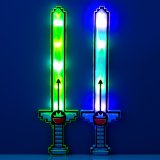 Піксельний меч Майнкрафт світиться, звуковий