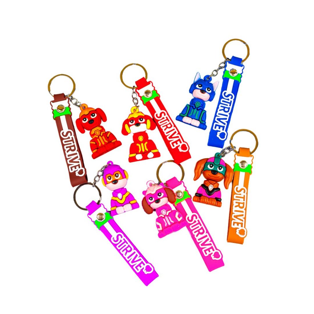 Брелоки гумові Собачки 11 см