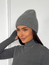 М’яка шапка-біні на флісі для холодної пори року INNOE 950826-1 Сірий