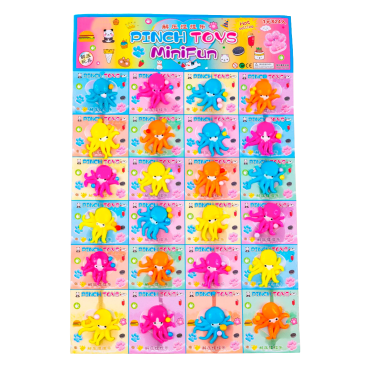 Антистрес восьминіг на листі 5 см - Купити