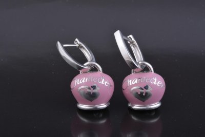 Сережки з емаллю в стилі Chantecler, срібло - Фото21 Сережки з емаллю в стилі Chantecler, срібло